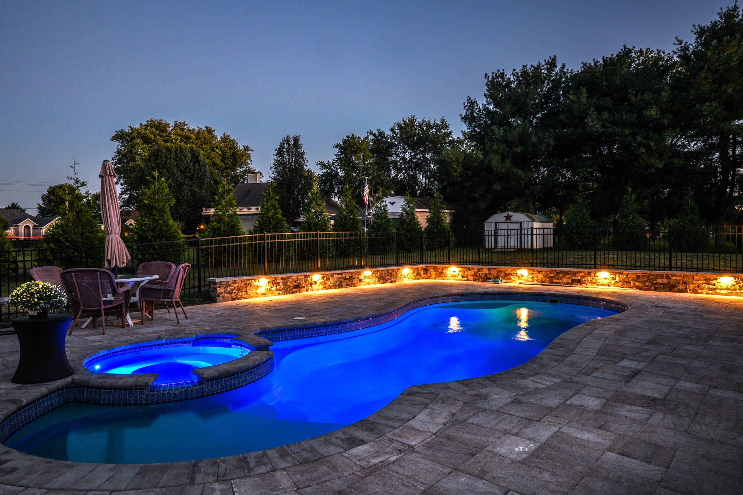 lighting pools