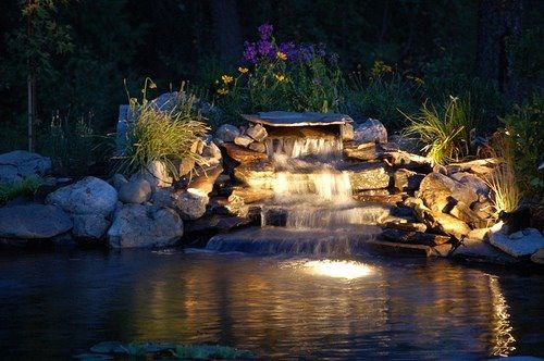 lighting water features